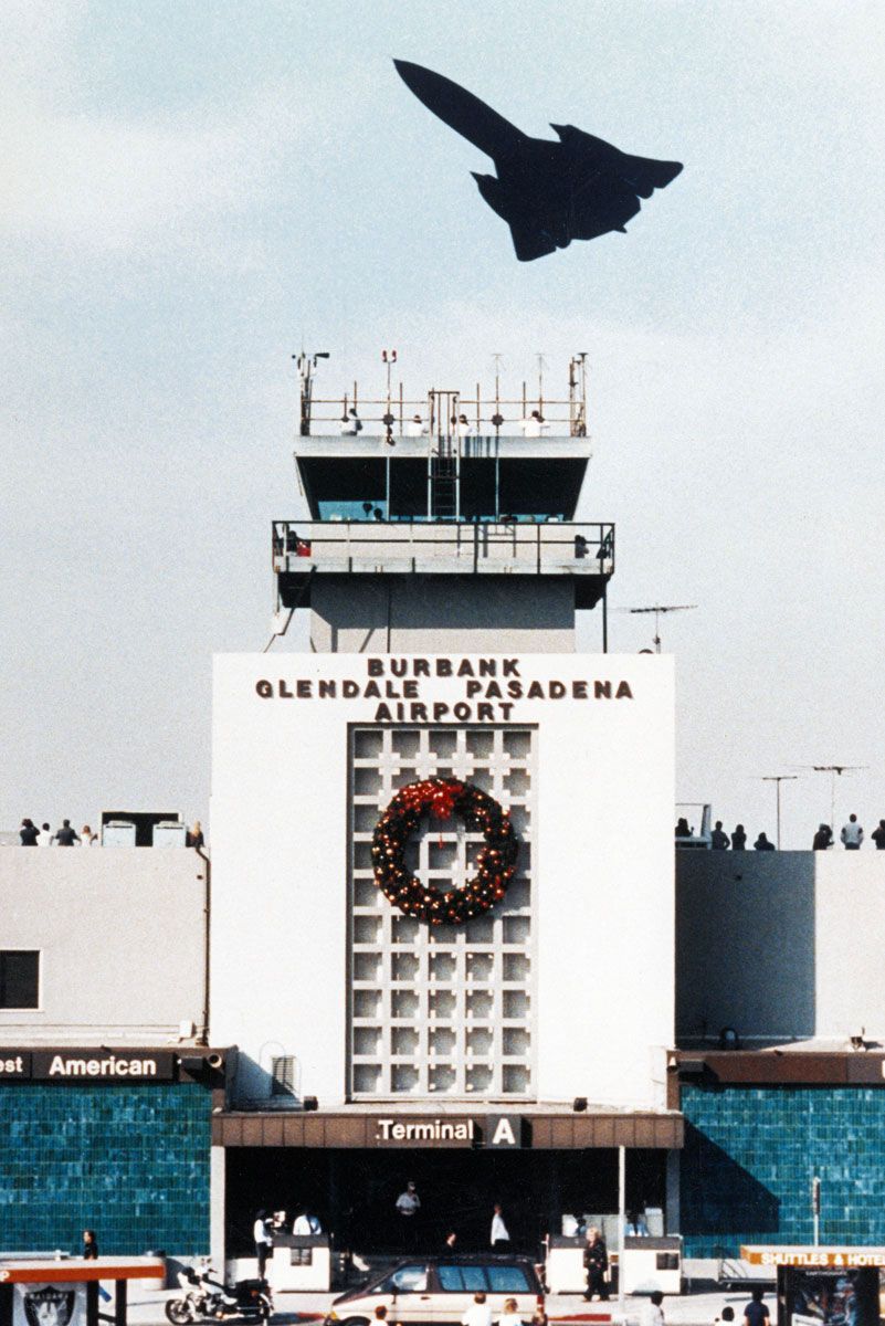 SR71 Taking Of From Burbank Airport