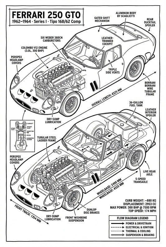 Detailed Image Of Ferrari 250 GTO