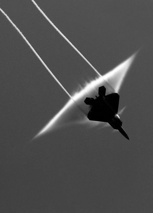 Fighter Jet Breaking the Sound Barrier
