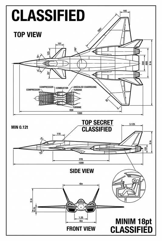 Blue Prints of a Flightier Jet